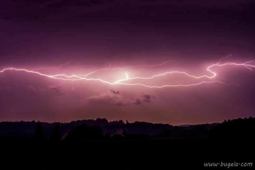 唯美自然界恐怖的闪电风景图片大全