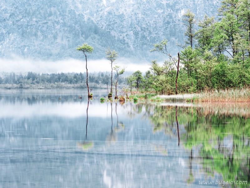 唯美平静的湖泊图片大全