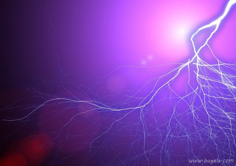 唯美自然界恐怖的闪电风景图片大全