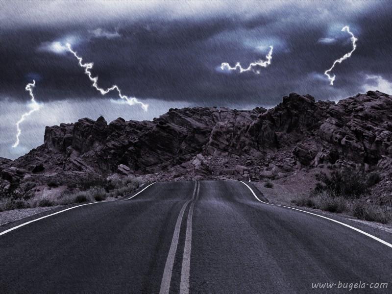 唯美自然界恐怖的闪电风景图片大全