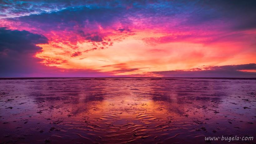 超美海边的晚霞图片大全