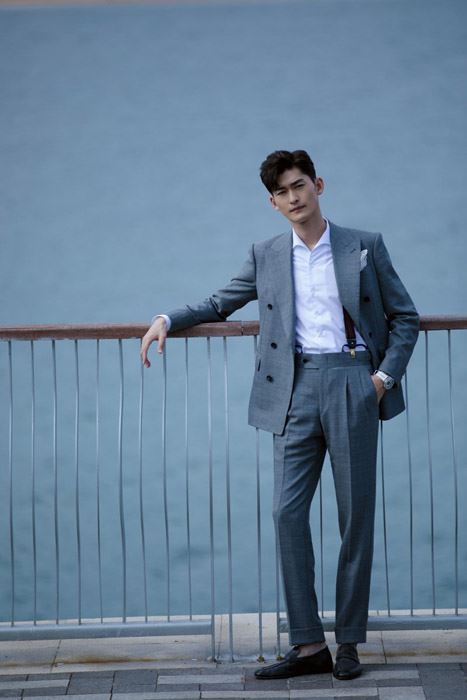 张翰时尚英伦风写真图片