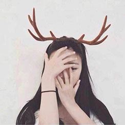 鹿美女的温柔美女心_女生头像_爱扣扣网图片