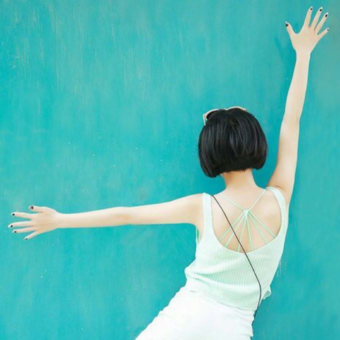 唯美女生背影头像图片