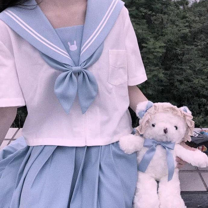 jk制服女生头像图片