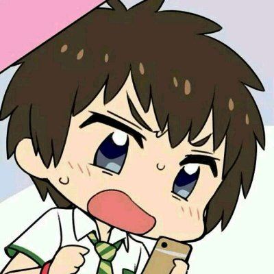 始于初见情侣头像卡通小人踢脚 一对两张配对图片
