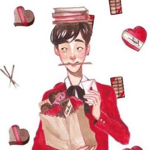 男和男二次元QQ情侣头像 漫画情侣头像图片