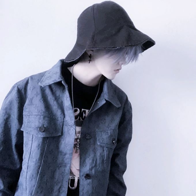 男生头像冷酷帅气侧脸图片