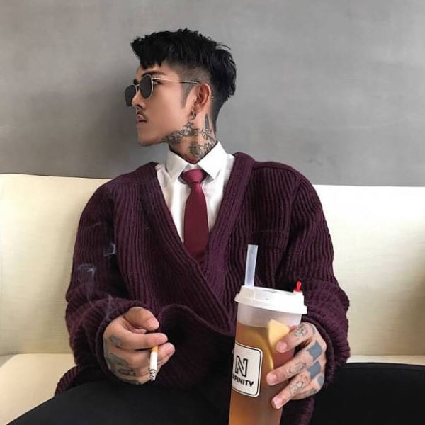 男生头像冷酷帅气侧脸图片