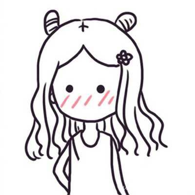 可人伴侣简笔画头像图片