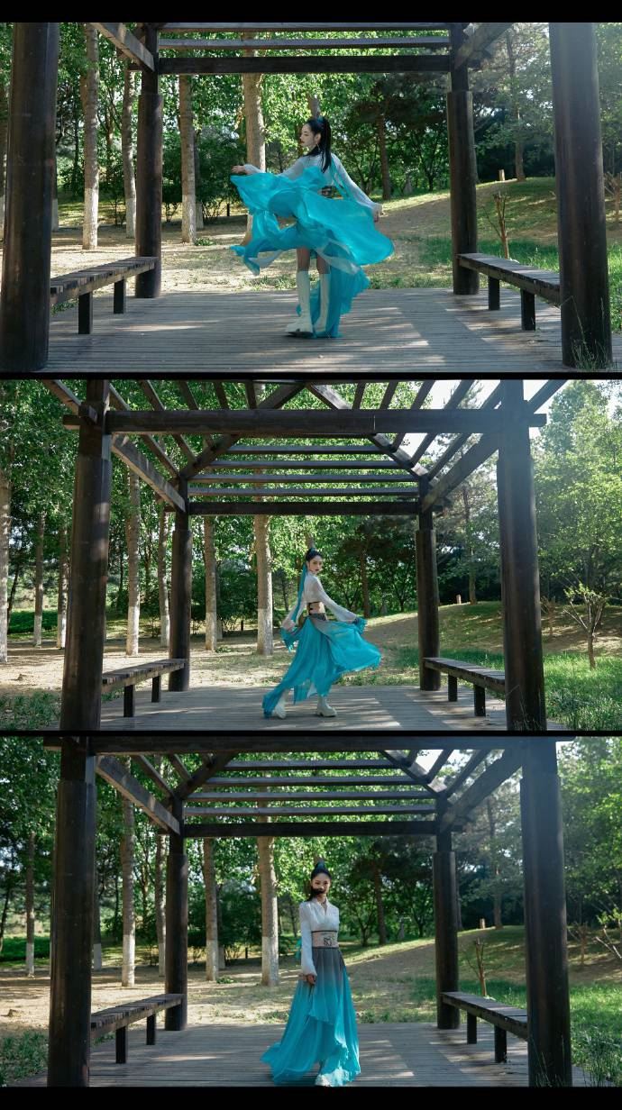 周洁琼水墨古风造型又美又飒写真