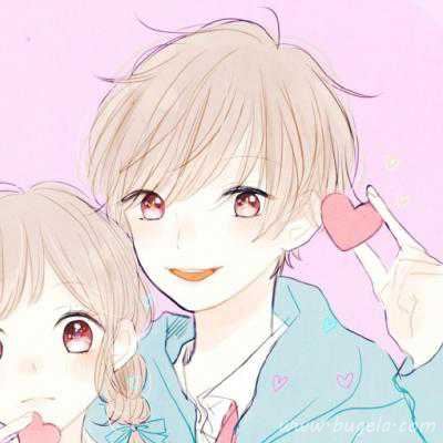 两张一组美丽动漫恋人头像图片