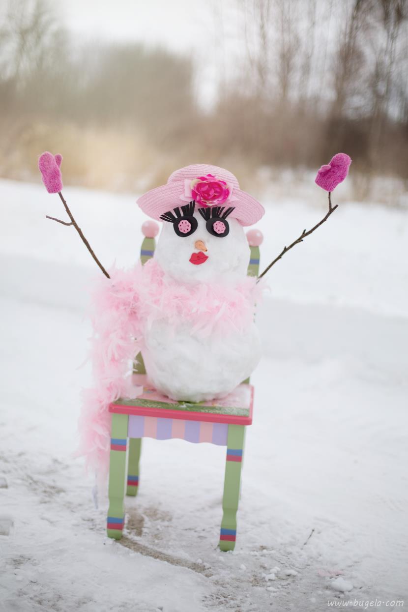 超美冬季雪人图片大全