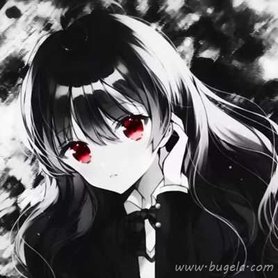丧系恋人漫画黑白头像图片