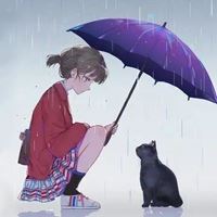 猫女孩头像图片可爱动漫图片大全（二次元猫咪少女头像）