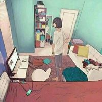 情侣头像可爱呆萌一对动画-情侣头像卡通动漫呆萌一对