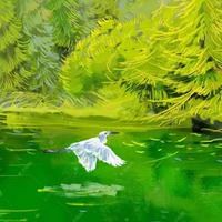 好看油画头像-油画风景图片简单清新