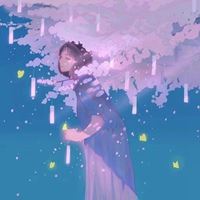 蓝色的花头像|动漫蓝色系头像