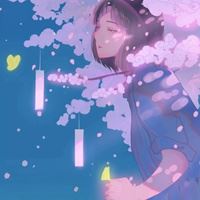 蓝色的花头像|动漫蓝色系头像