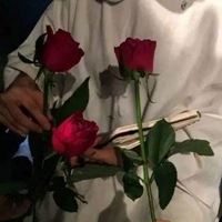 男生侧面闻花头像动漫-男生闻花的头像