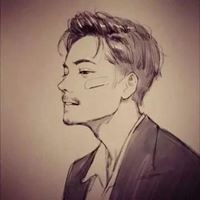 成熟沧桑胡渣男人头像漫画（颓废胡渣男头像卡通）