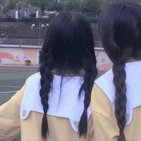 闺蜜头像校服一人一半_闺蜜头像校园风穿校服动漫