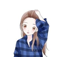 小清新手绘女头像-优质手绘女头