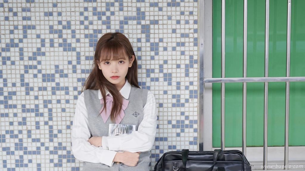 元气jk制服美女校园甜美图片