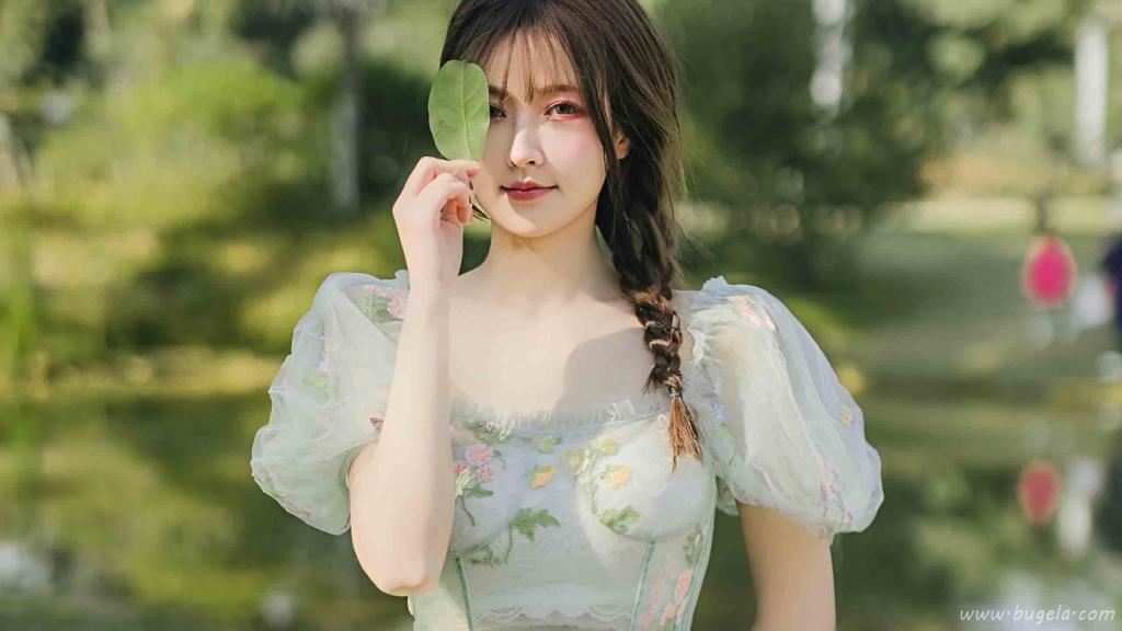 森系女神户外清新图片
