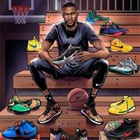 卡通球星头像图片（NBA篮球明星头像）