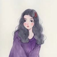 女生头像水彩手绘 唯美绘画头像女生水彩