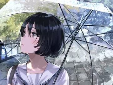 雨天打伞的头像男生-雨天打伞的头像男生卡通