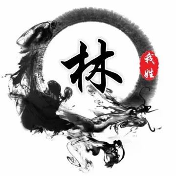 水墨龙头像素材（水墨龙头像无字素材）