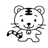 肉团生肖小老虎（老虎生肖卡通图片）