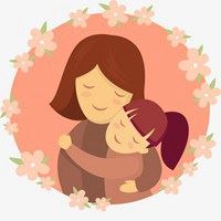 妈妈跟一儿一女头像|微信头像妈妈和闺女一对