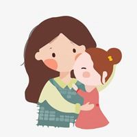 妈妈跟一儿一女头像|微信头像妈妈和闺女一对