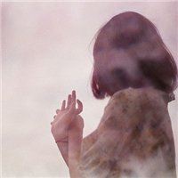 女生头像坐着全身侧面-躺着侧面女头像