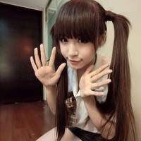 双马尾女生头像真人背影（双马尾女生头像真人不露脸）