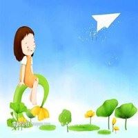 头像女坐着的图片挡脸|女生坐着的头像