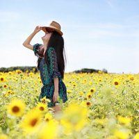 有向日葵的头像女生|向日葵头像图片清新女生唯美