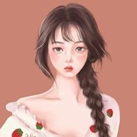 马尾辫女孩卡通头像 扎着马尾辫的小女孩动漫头像