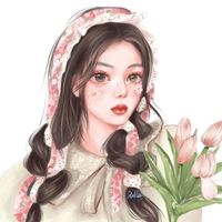 马尾辫女孩卡通头像 扎着马尾辫的小女孩动漫头像
