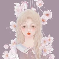 彩绘插画女生头像图片（唯美绘画头像女生水彩）
