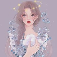 彩绘插画女生头像图片（唯美绘画头像女生水彩）