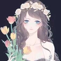 彩绘插画女生头像图片（唯美绘画头像女生水彩）