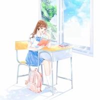 彩绘插画女生头像图片（唯美绘画头像女生水彩）