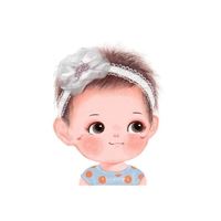 手绘头像女生可爱（手绘头像小女孩）