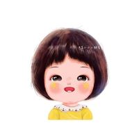 手绘头像女生可爱（手绘头像小女孩）