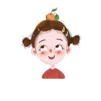 手绘头像女生可爱（手绘头像小女孩）