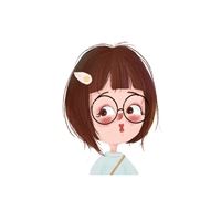 手绘头像女生可爱（手绘头像小女孩）